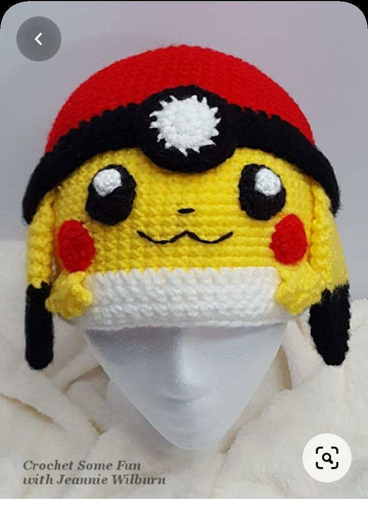 Pikachu-Inspired Crochet Hat Project