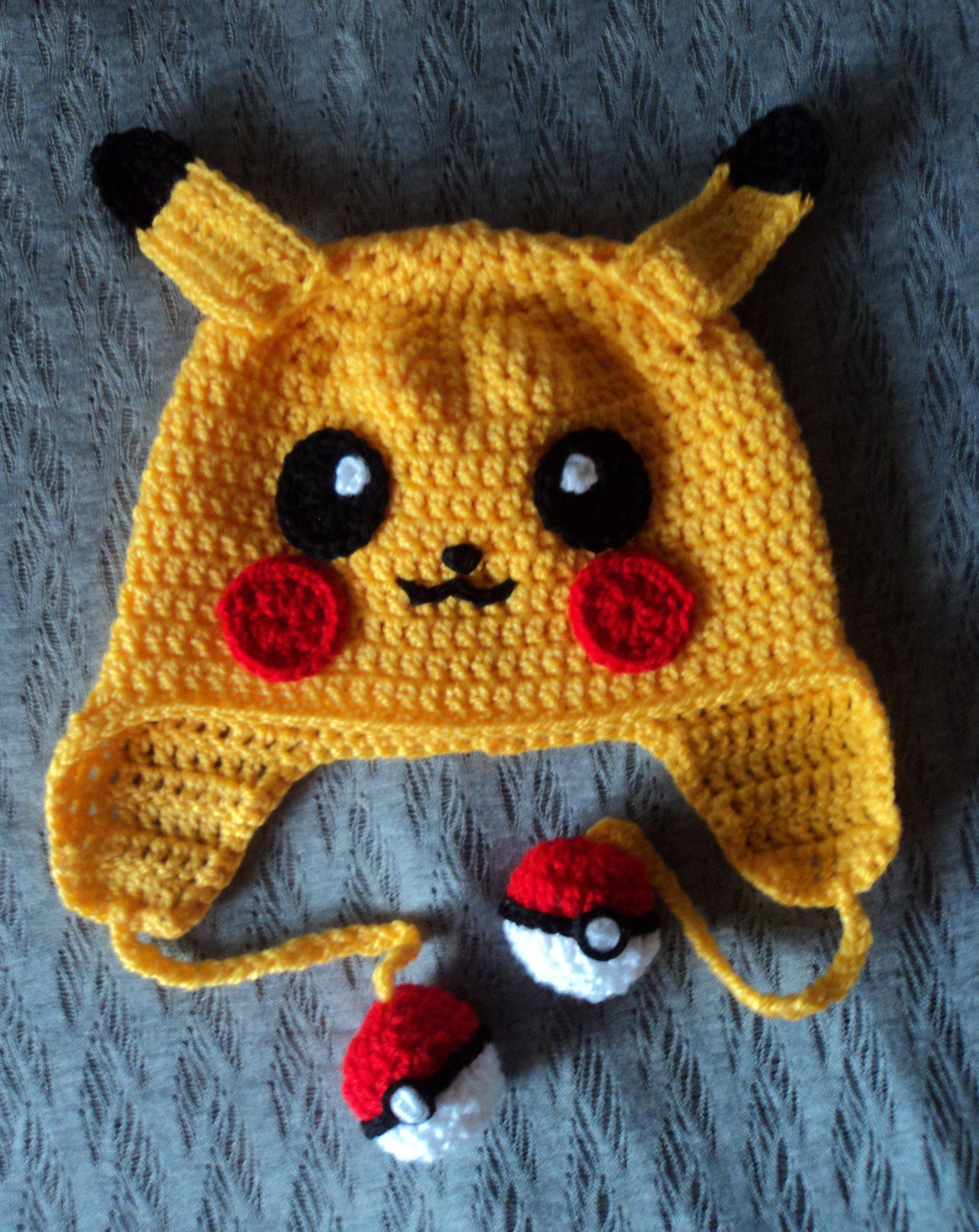 Pikachu Inspired Crochet Hat Project