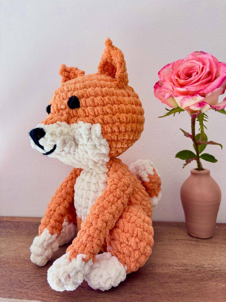 Plush Crochet Fox Amigurumi Craft