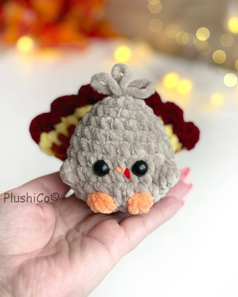 Plush Crochet Turkey Amigurumi