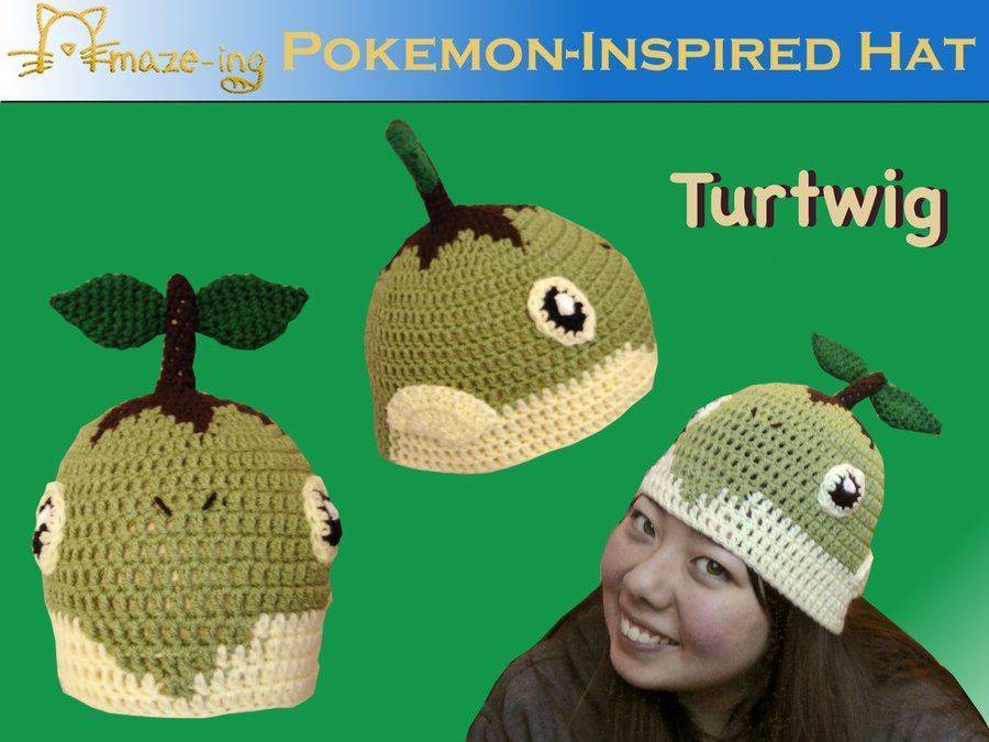 Pokemon-Inspired Turtwig Crochet Hat Project
