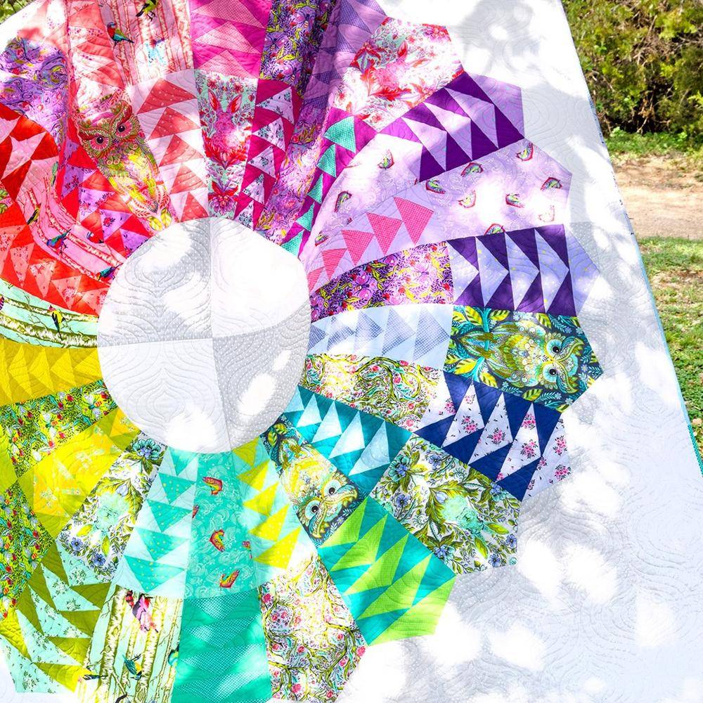 Radiant Sunburst Patchwork Quilt Project