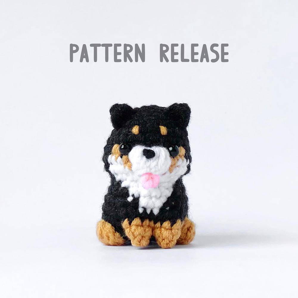 Realistic Chenille Shiba Inu Amigurumi Crochet Toy