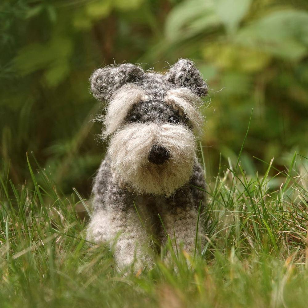 Realistic Schnauzer Crochet Amigurumi