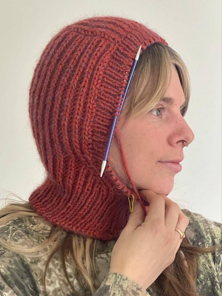 Ribbed Knit Balaclava Pattern