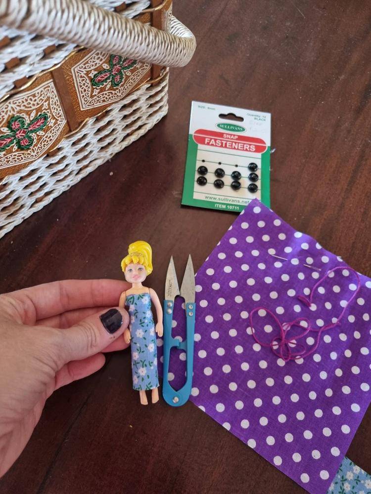 Sewing Barbie Doll Clothes with Fabric Scraps