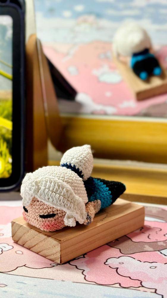 Sleeping Jett Amigurumi Crochet Doll