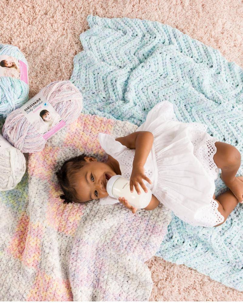 Soft Chevron Stitch Crochet Baby Blanket