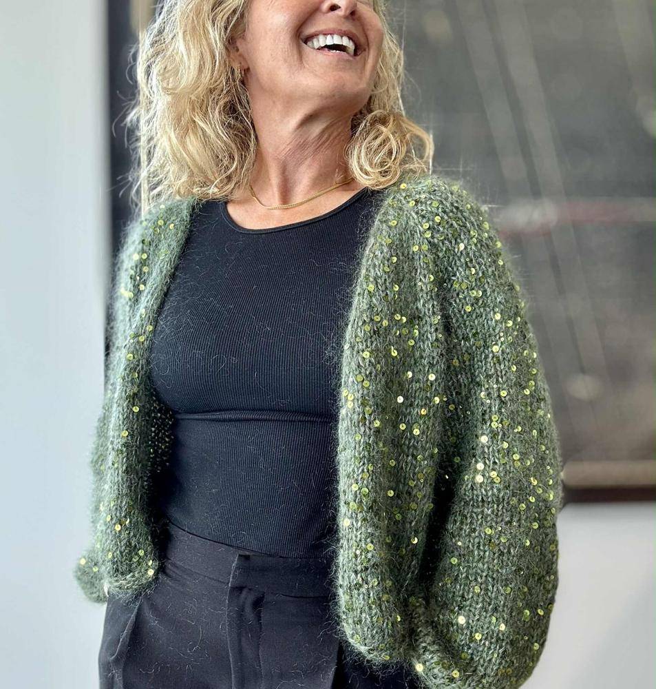 Sparkly Sequin Knit Cardigan Project