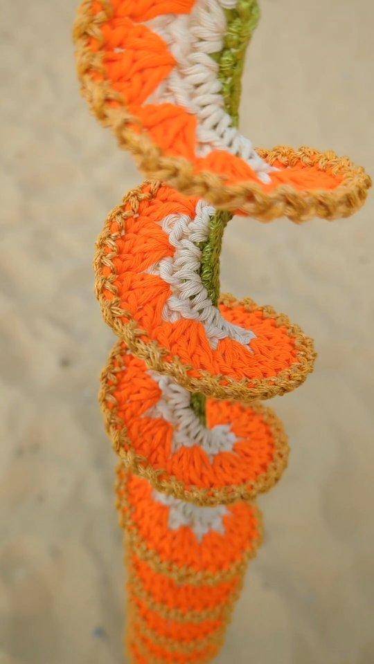 Spiral Crochet Garden Spinner Project