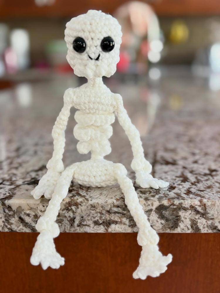 Spooky Crochet Skeleton Fidget Friend
