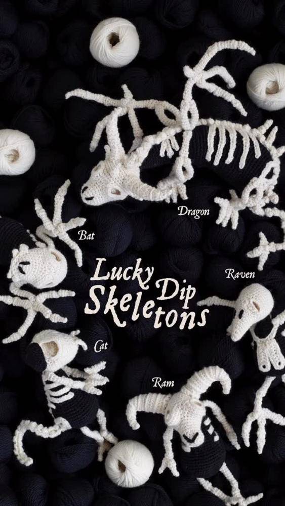 Spooky Crochet Skeleton Friends
