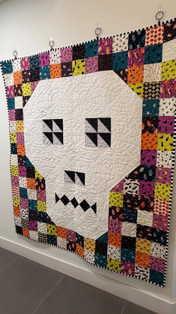 Spooky Skull Patchwork Quilt Project