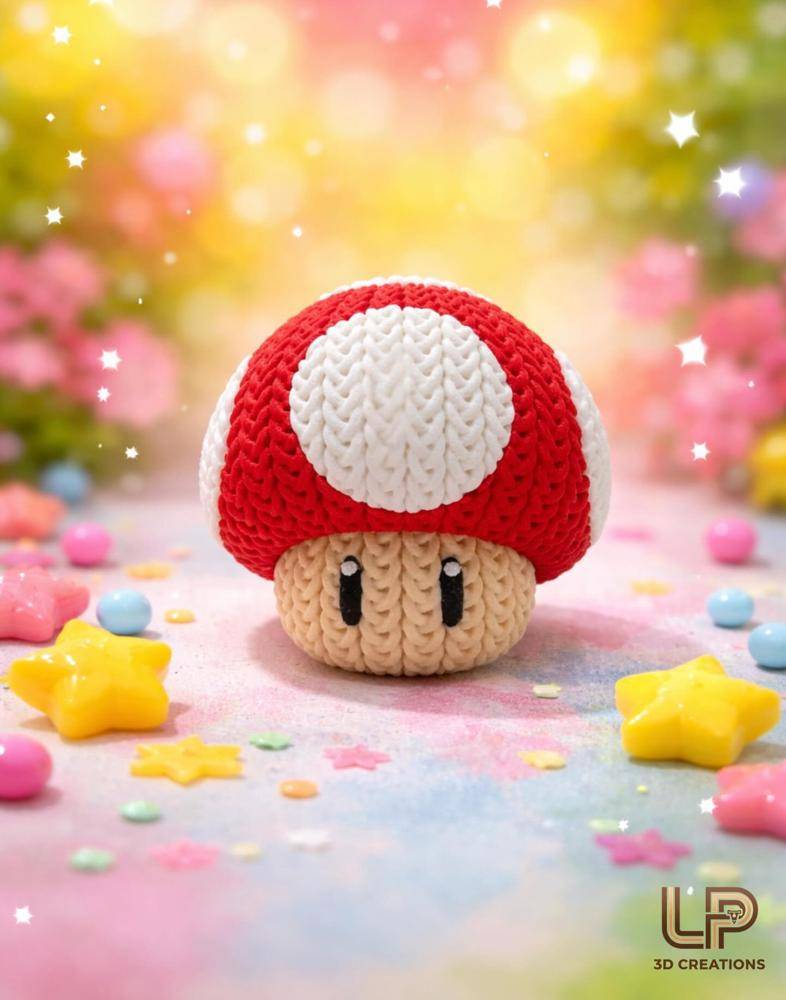 Super Mushroom Amigurumi Crochet Character