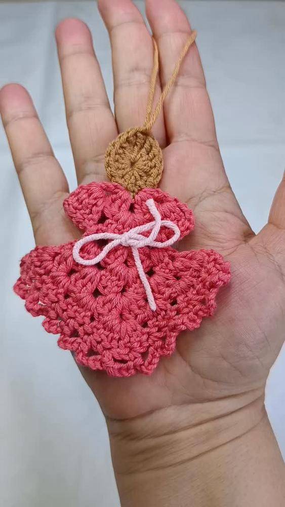 Sweet Crochet Angel Ornament