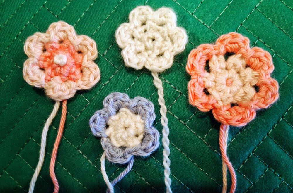 Sweet Crochet Flower Appliques