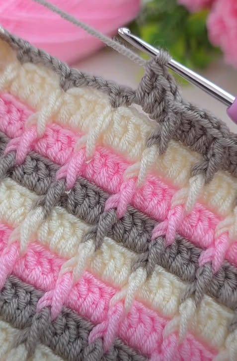Textured Colorwork Crochet Stitch Pattern