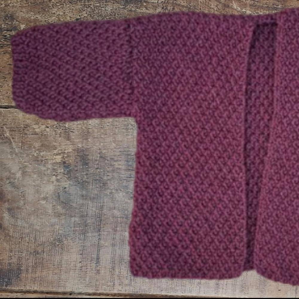 Textured Knit Open Front Cardigan Project