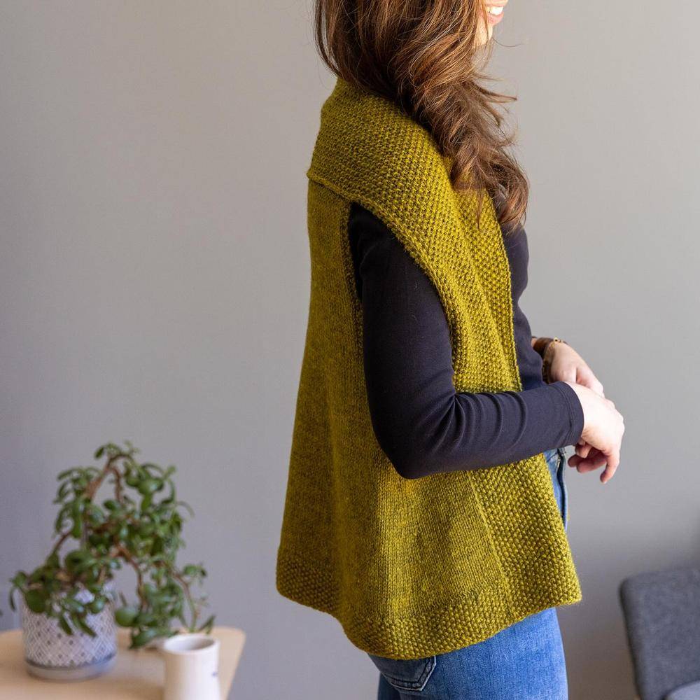 Textured Knit Vest Pattern