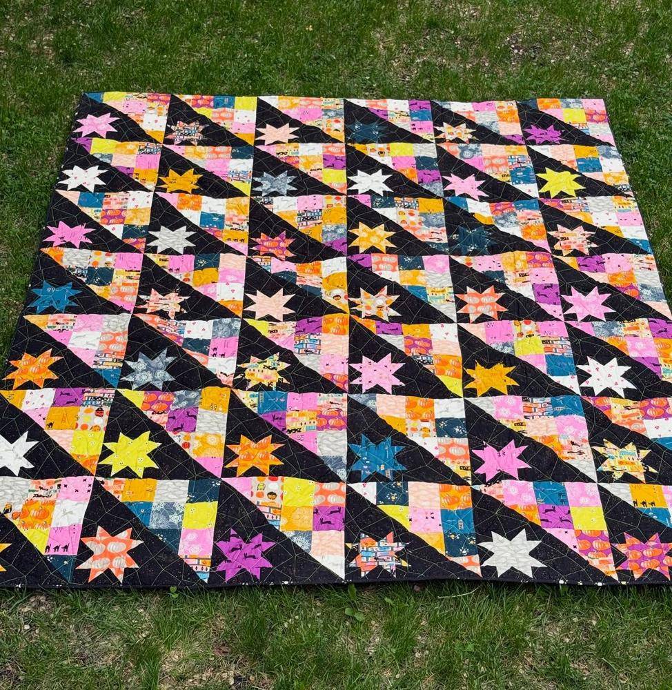 Tula Pink "Spooky Star" Patchwork Quilt Project