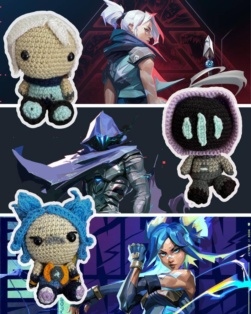 Valorant Character Amigurumi Crochet Dolls