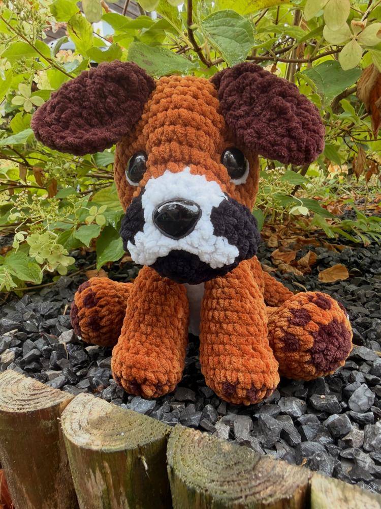 Velvety Crochet Puppy Amigurumi