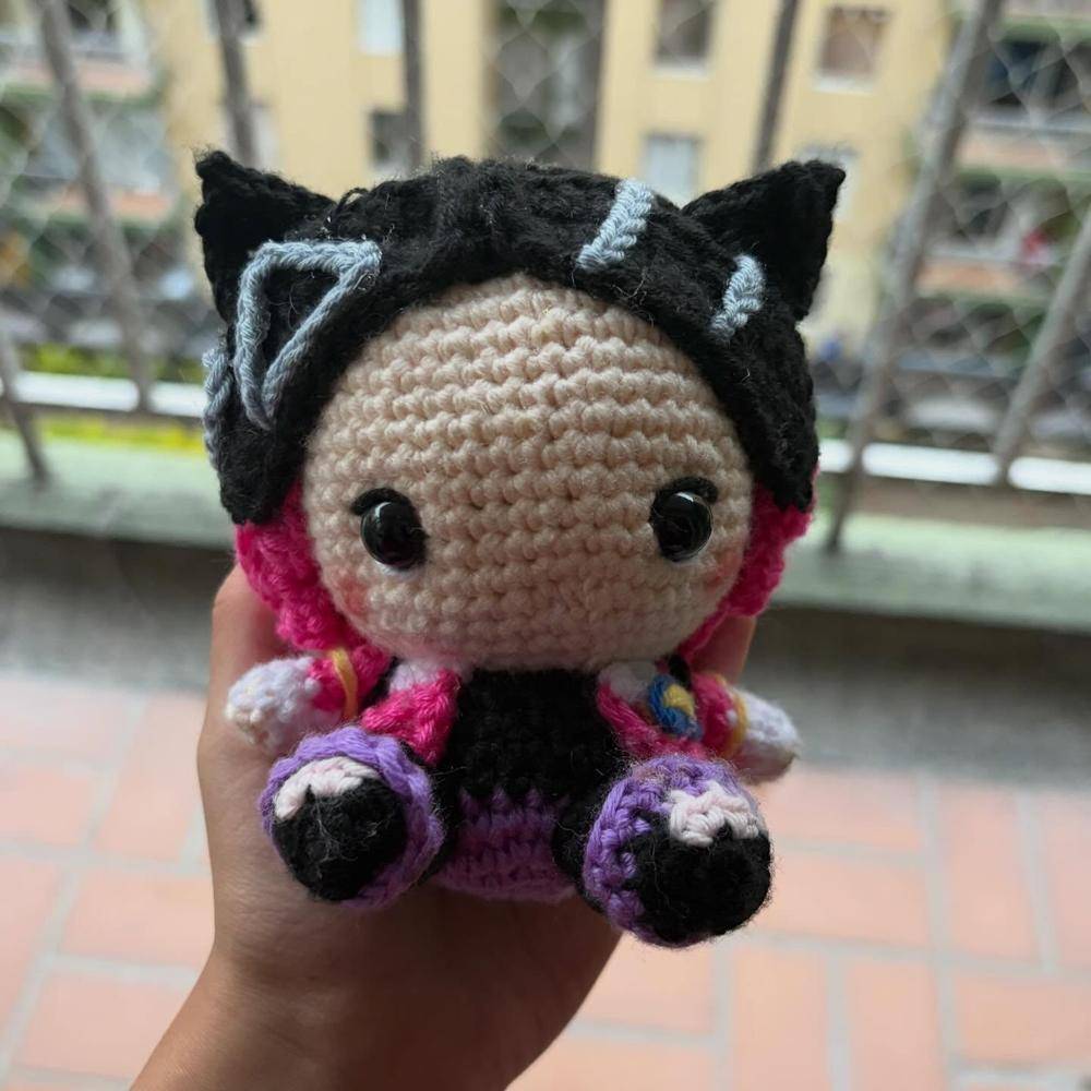 Vibrant Crochet Amigurumi Doll
