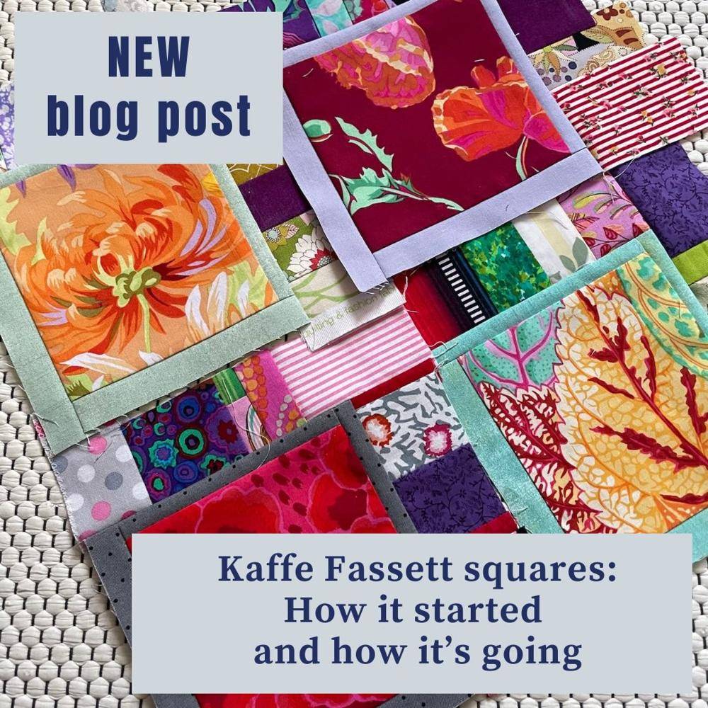 Vibrant Kaffe Fassett Fabric Patchwork Quilt Project