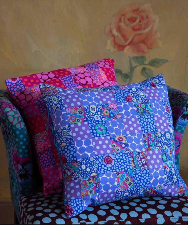 Vibrant Patchwork Pillow Decor