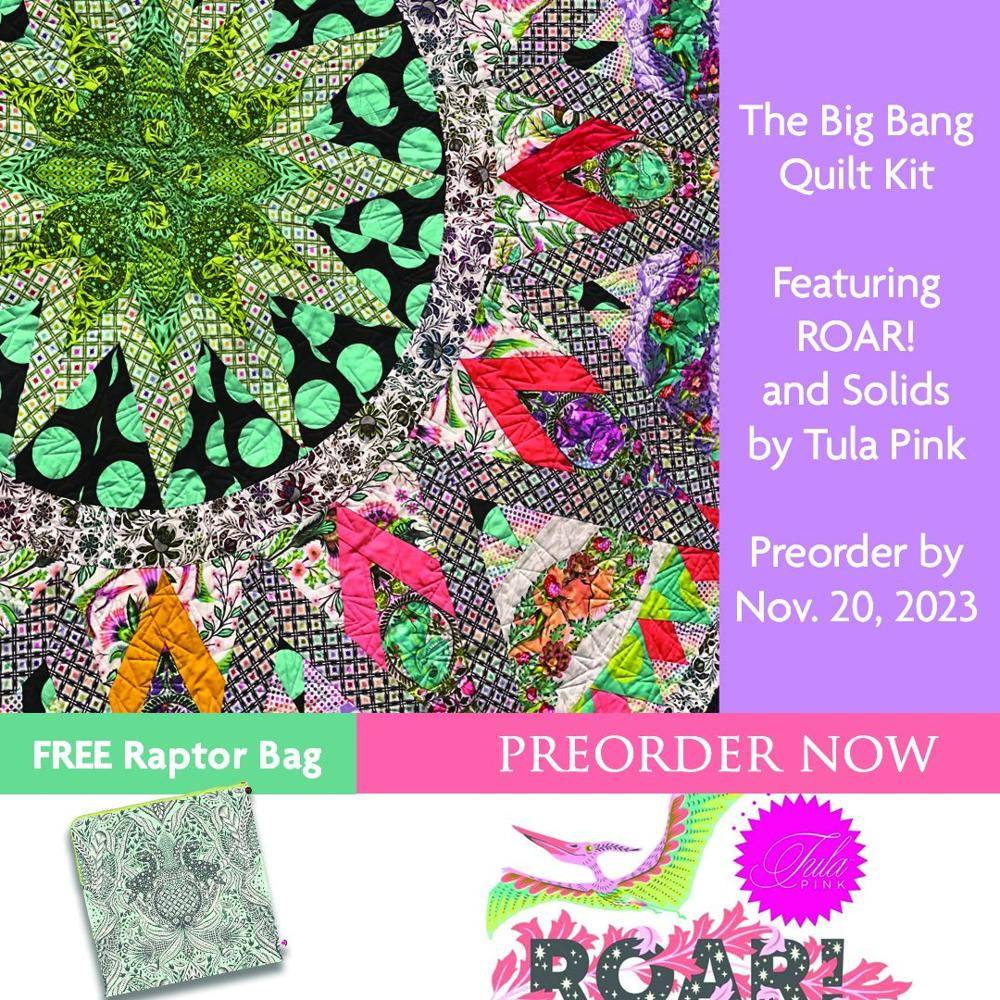 Vibrant Tula Pink "Big Bang" Quilt Project