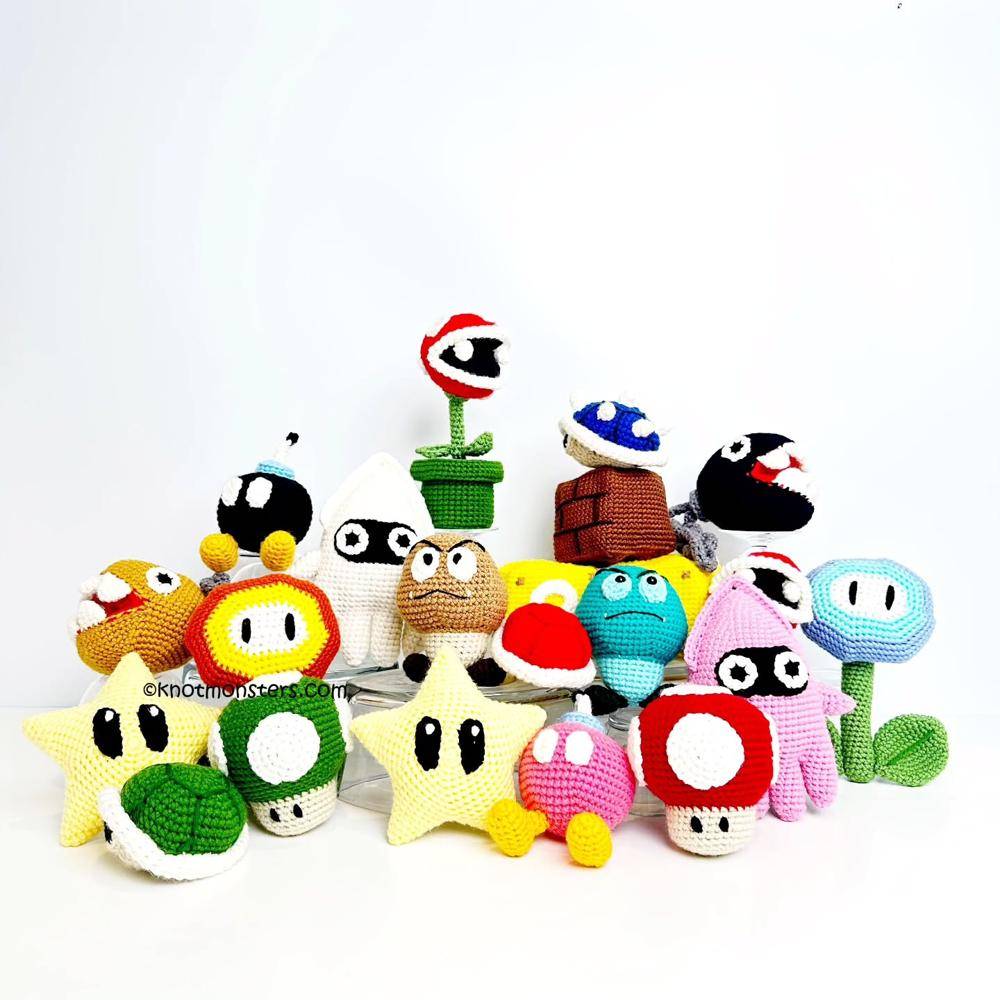 Whimsical Crochet Super Mario Character Collection