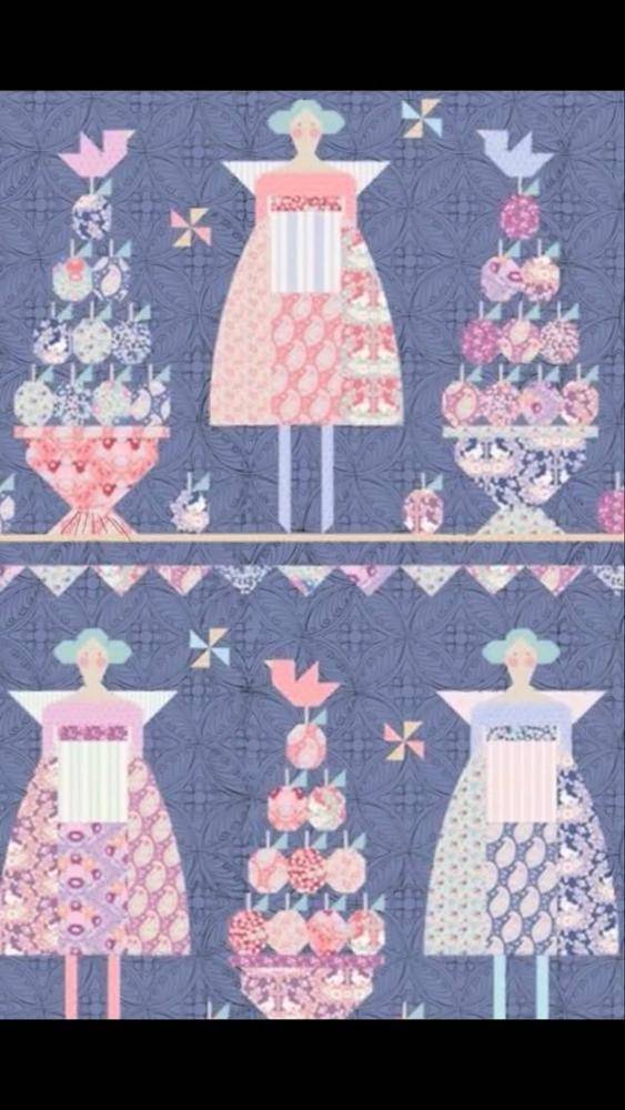 Whimsical Fabric Art Quilt Pattern