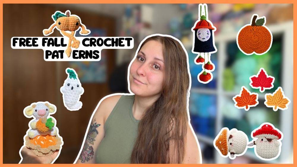 Whimsical Fall Crochet Charms and Ornaments