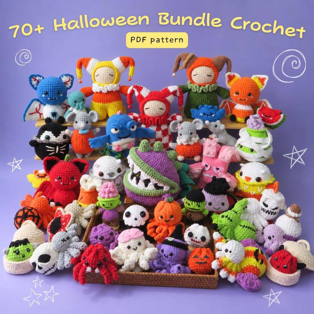 Whimsical Halloween Crochet Amigurumi Collection