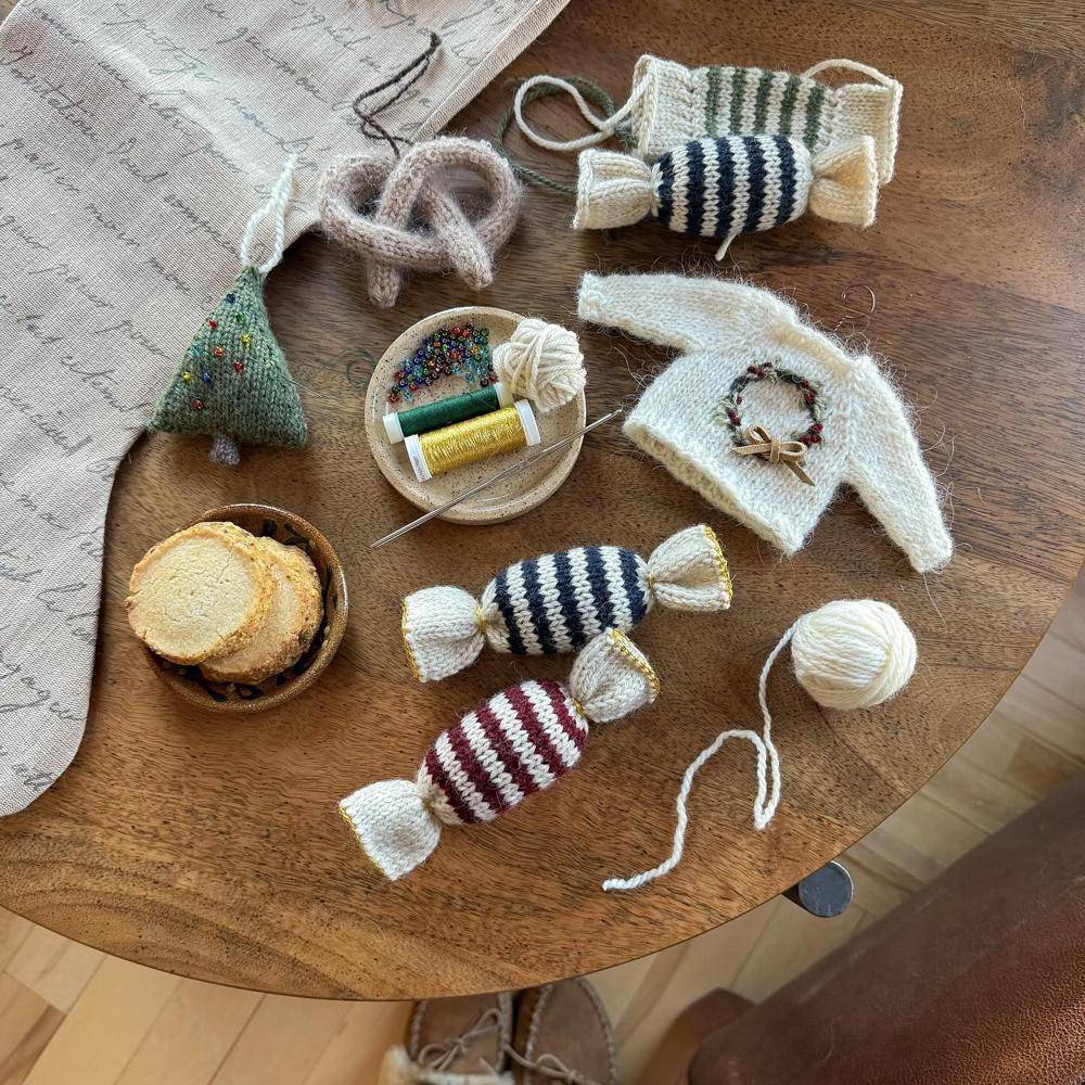 Whimsical Knitted Christmas Ornaments